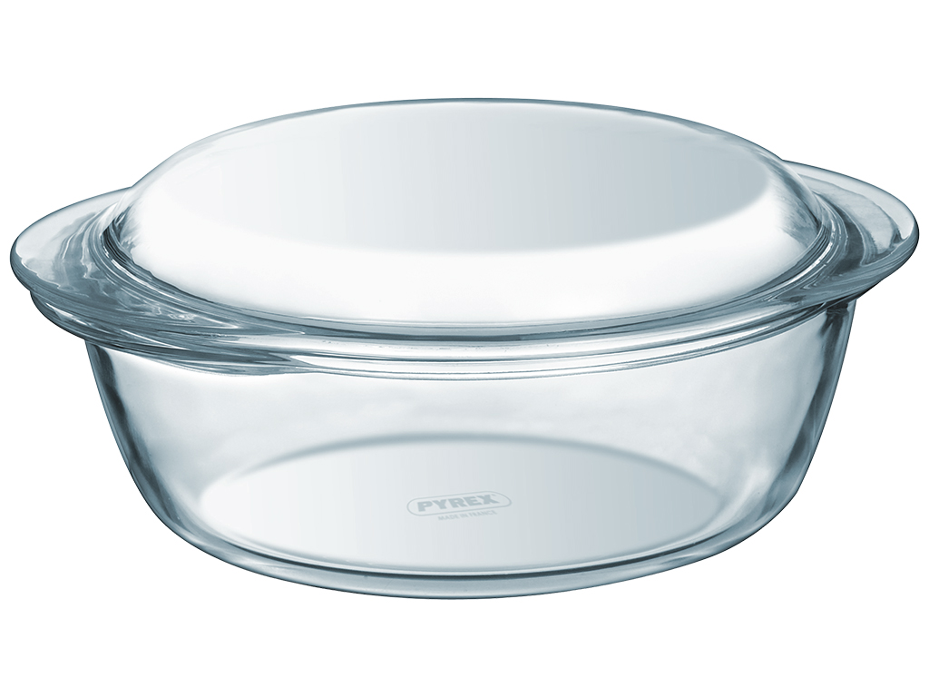 Каструля скляна Pyrex, з кришкою, 3л