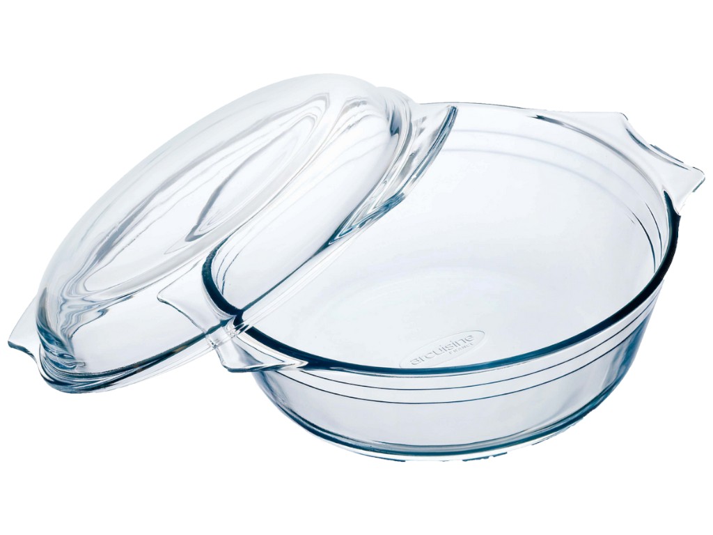 Каструля з кришкою O Cuisine Vidrio, кругла, боросилікатне скло, 3,2 л (2,4л + 0,8л), 27×23х10см