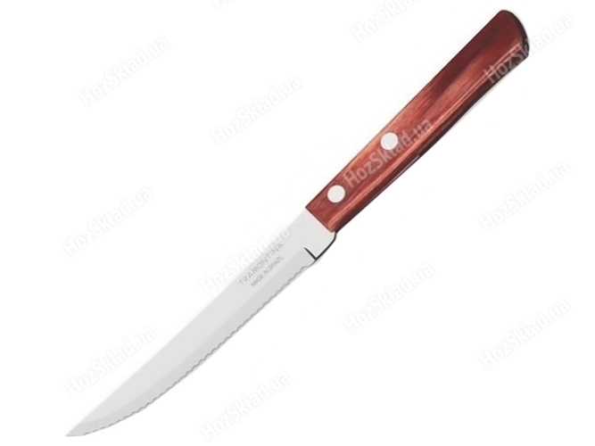 Нож Tramontina Polywood для стейка, 12,7см, цвет черв.дерево, 1шт, 2063012250014