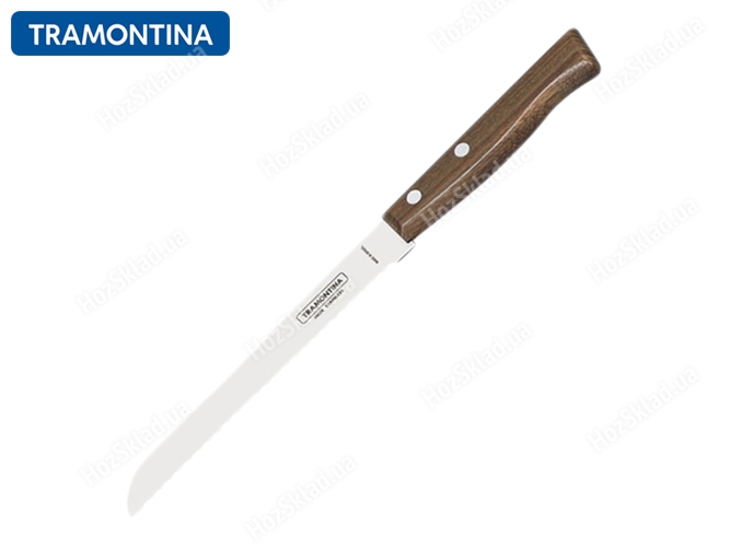 Нож кухонный Tramontina Tradicional для хлеба 17,8см 02548