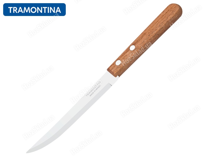 Нож кухонный Tramontina Dynamic 12,7см деревянная рукоять, в блистере (цена за 1шт) 27606