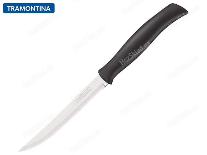 Нож Tramontina Athus black, для стейка с зубчиками, 12,7см, 03485