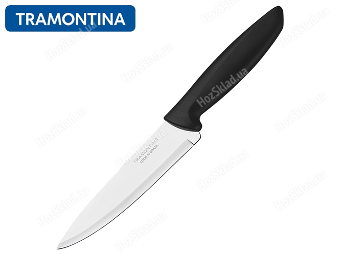 Нож поварской Tramontina Plenus black 20,3см шеф-нож, черная рукоять (цена за 1шт) 25221