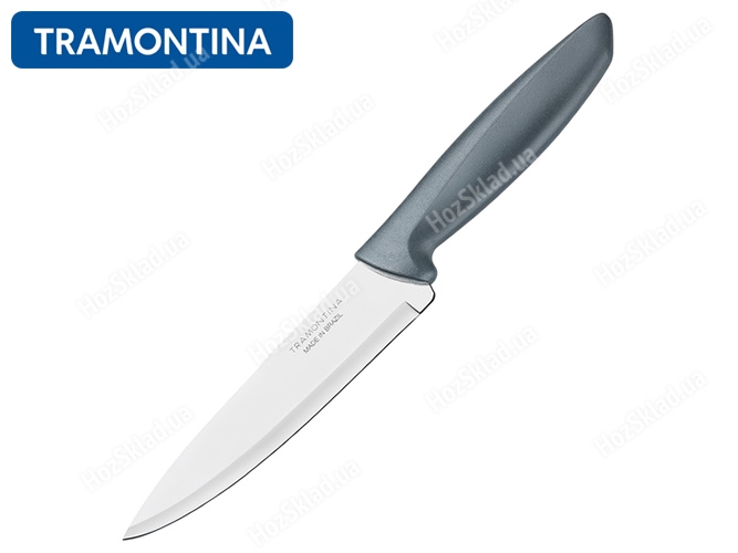 Ніж кухарський Tramontina Plenus grey 15,2см шеф-ніж, сіра рукоять (ціна за 1шт) 25764