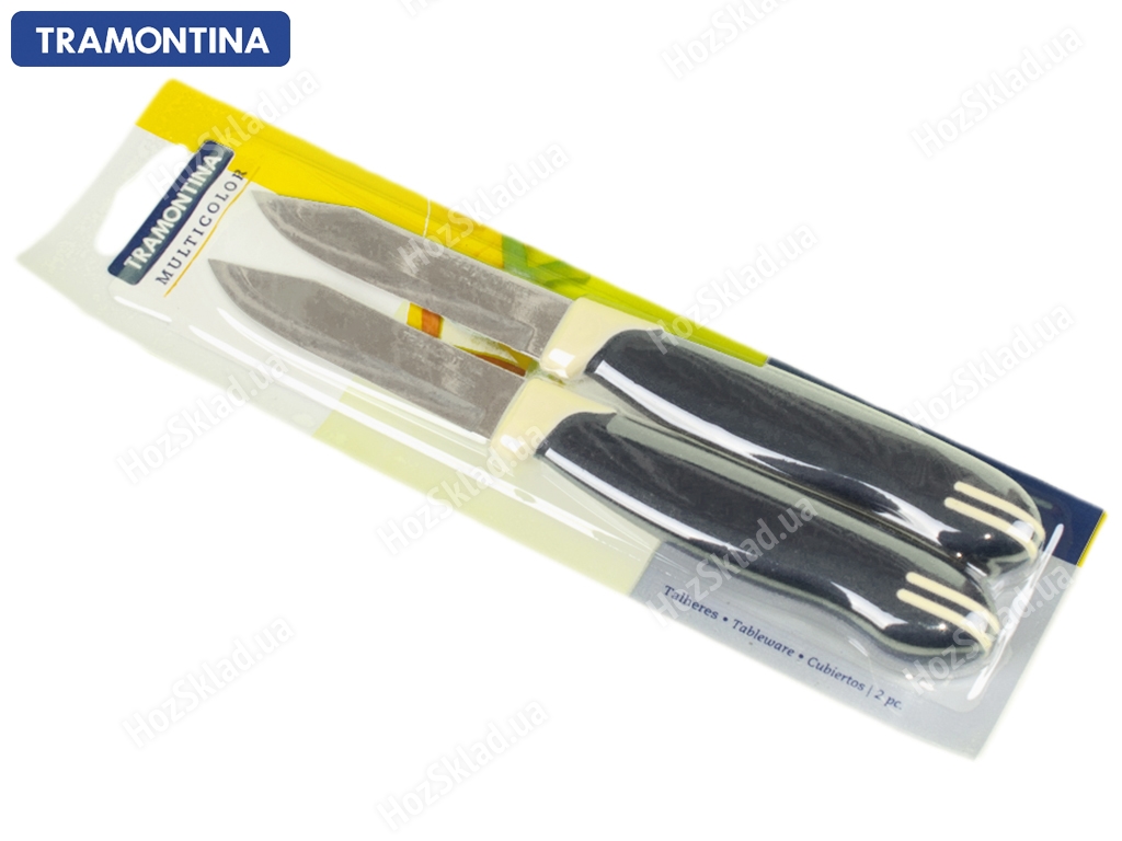 Нож Tramontina Multicolor набор из 2х ножей для овощей 7.6см 17426