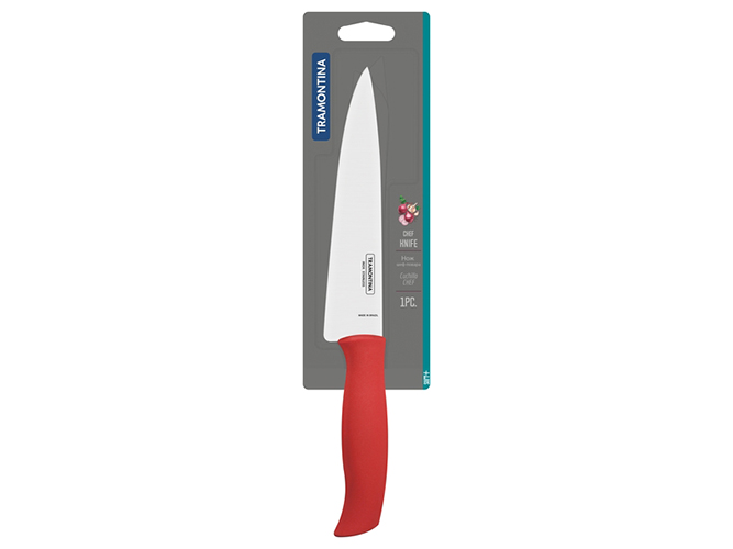 Ніж Tramontina Soft Plus red Chef, 17,8см, інд.блістер, 7891112261600
