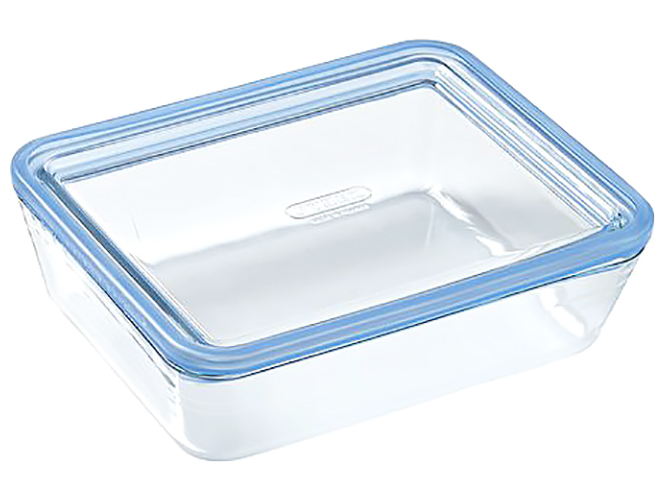 Форма Pyrex Pure Glass, 19x14x5см, з кришкою, прямокутна, 0,8л, 3426470290999