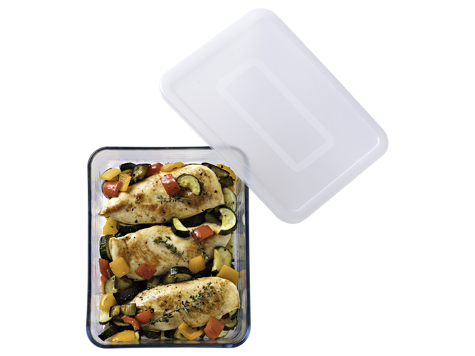 Форма скляна O Cuisine, прямокутна з кришкою, 800мл, 3426470285742