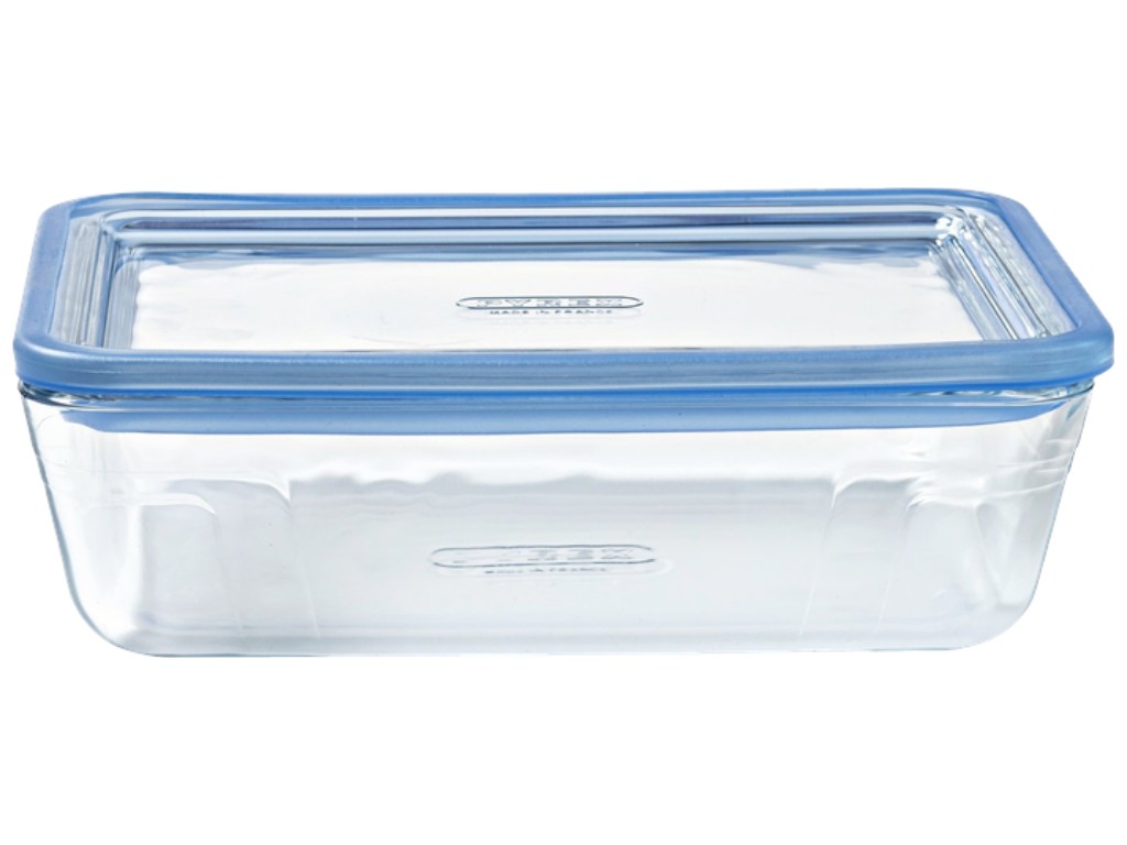 Форма с крышкой Pyrex Pure Glass, прямоугольная, боросиликатное стекло, 1,5л, 22×17×7см