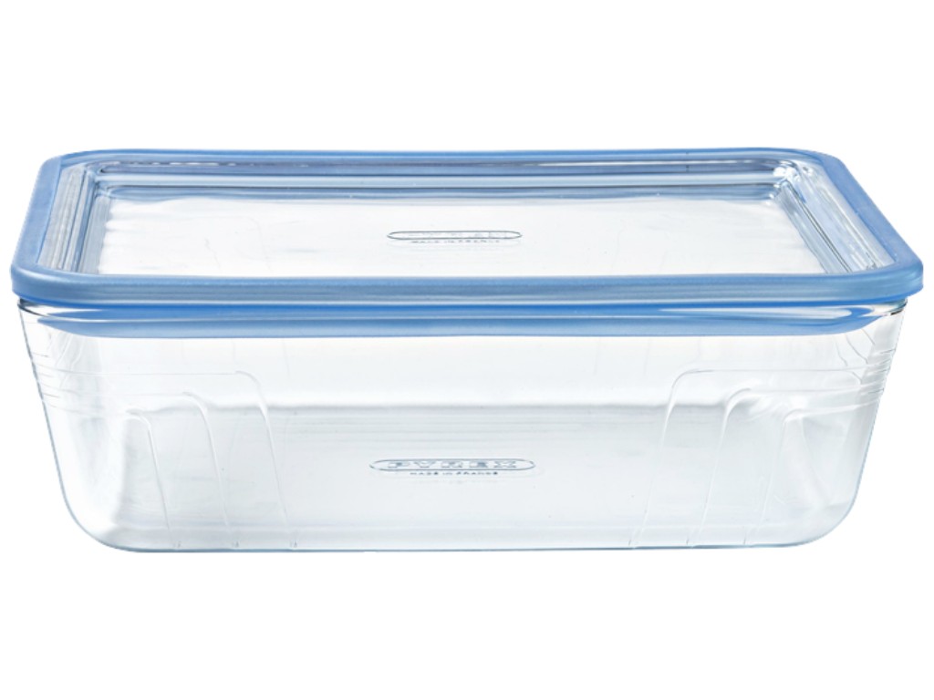 Форма с крышкой Pyrex Pure Glass, прямоугольная, боросиликатное стекло, 2,6л, 24×19×8см