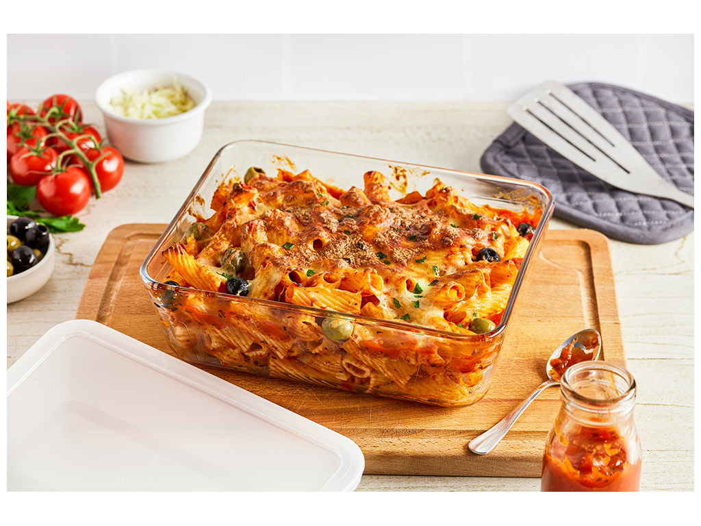 Форма скляна Pyrex Cook&Freez, прямокутна, з кришкою, 24х19х8см, 2,6л, 3137610000728