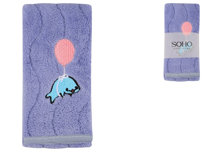 Рушник банний Soho Dolphin Purple, 25х50см, 6900069704274
