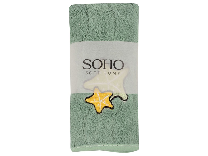 Рушник банний Soho Star Green, 25х50см, 6900069704267