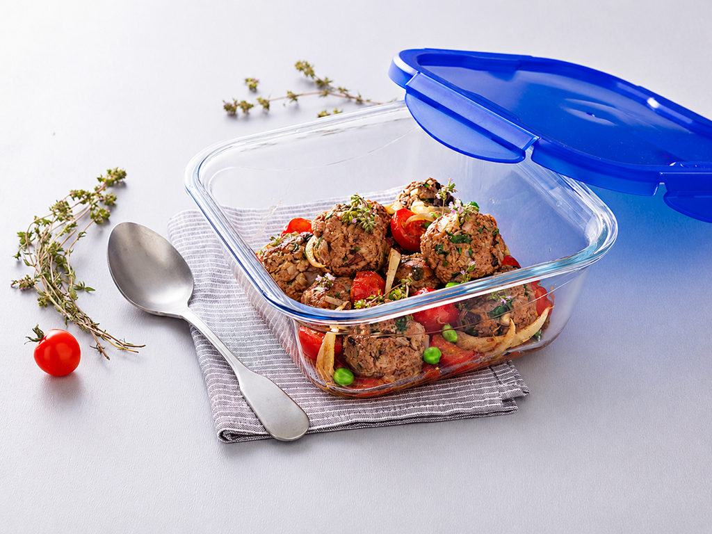 Форма для запекания Pyrex Cook&Go, стекло, 0,8л, 16×16×6см, цвет прозрачный