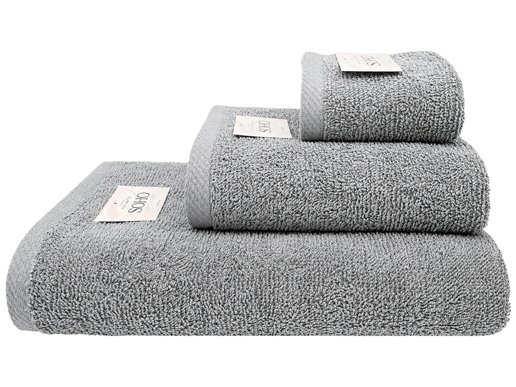 Полотенце Soho Basic Light Gray, хлопок, 30×50см, цвет светло-серый