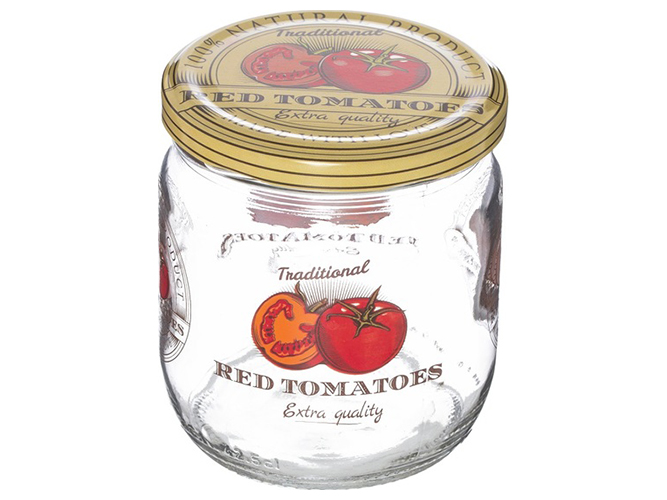 Банка Herevin Decorated Jar-Tomato, 425мл, 8699038057746