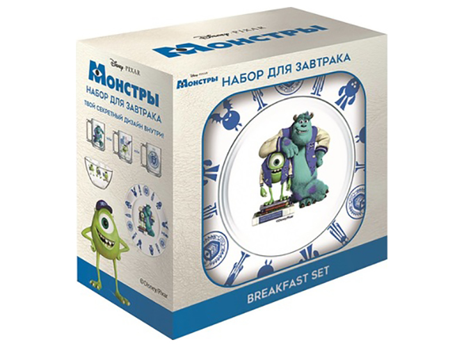 Набор посуды детской ОСЗ Disney "Монстры" 3 предмета тарелка, миска, чашка 33980