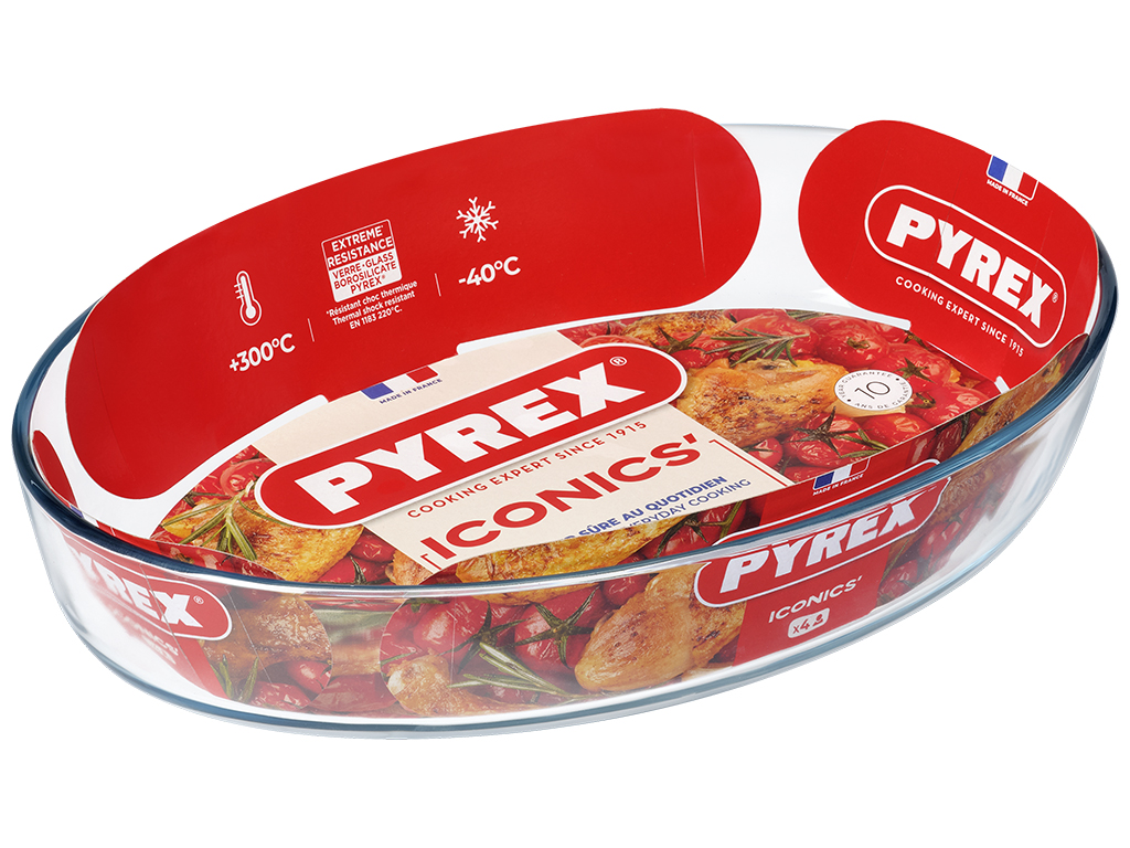 Форма скляна Pyrex, овальна, 35х24х6см, 3,1л, 31376100006