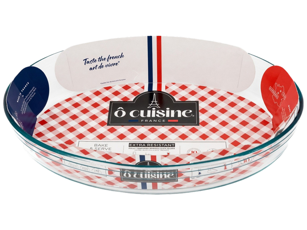 Форма для запекания O Cuisine овальная, стекло, 35×24×6 см, 3,1 л