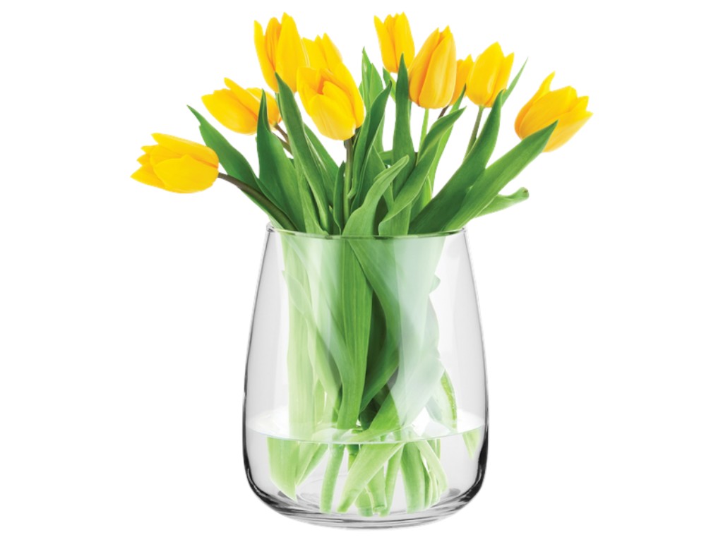 Ваза Trendglass Olav, цилиндрическая форма, стекло, 22,7см, цвет прозрачный