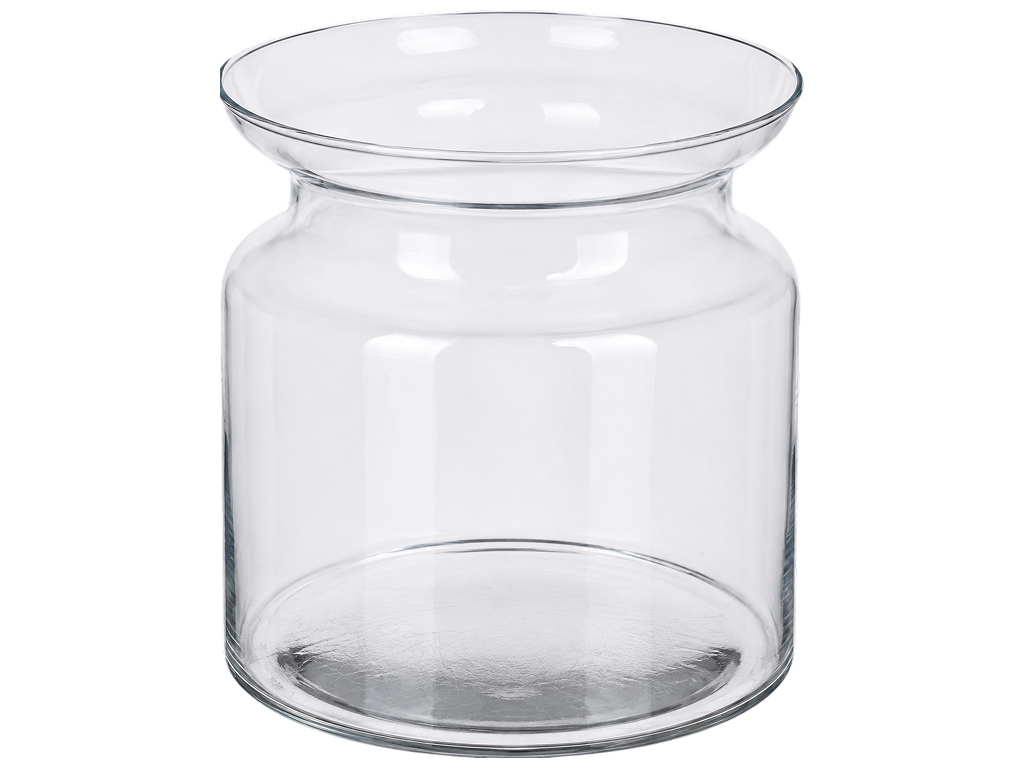 Ваза Glasset Aura, скляна, прозора, 15 см
