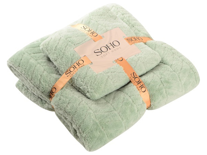 Набір рушників Soho Green, 35x75см/70x140см (ціна за набір 2шт) 6900069707619