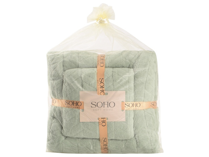 Набір рушників Soho Green, 35x75см/70x140см (ціна за набір 2шт) 6900069707619