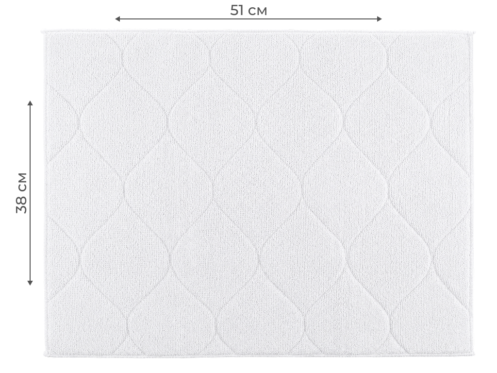 Килимок для сушіння посуду Soho Bej Stitch, поліестер, 38×51см, колір бежевий
