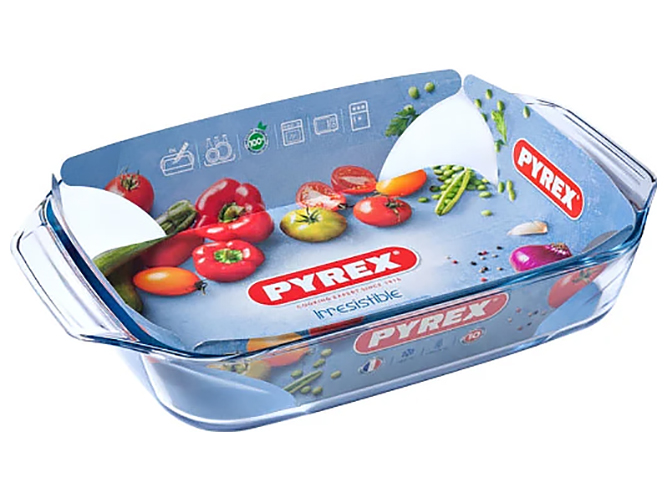 Форма Pyrex Irresistible, 39х25х7см, прямокутна, 3,8л, 3426470268615