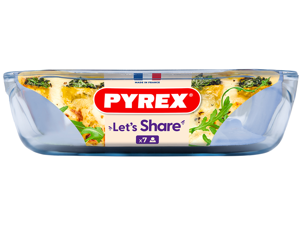 Форма скляна Pyrex, прямокутна, 39х25х7см, 4л, 3426470268615