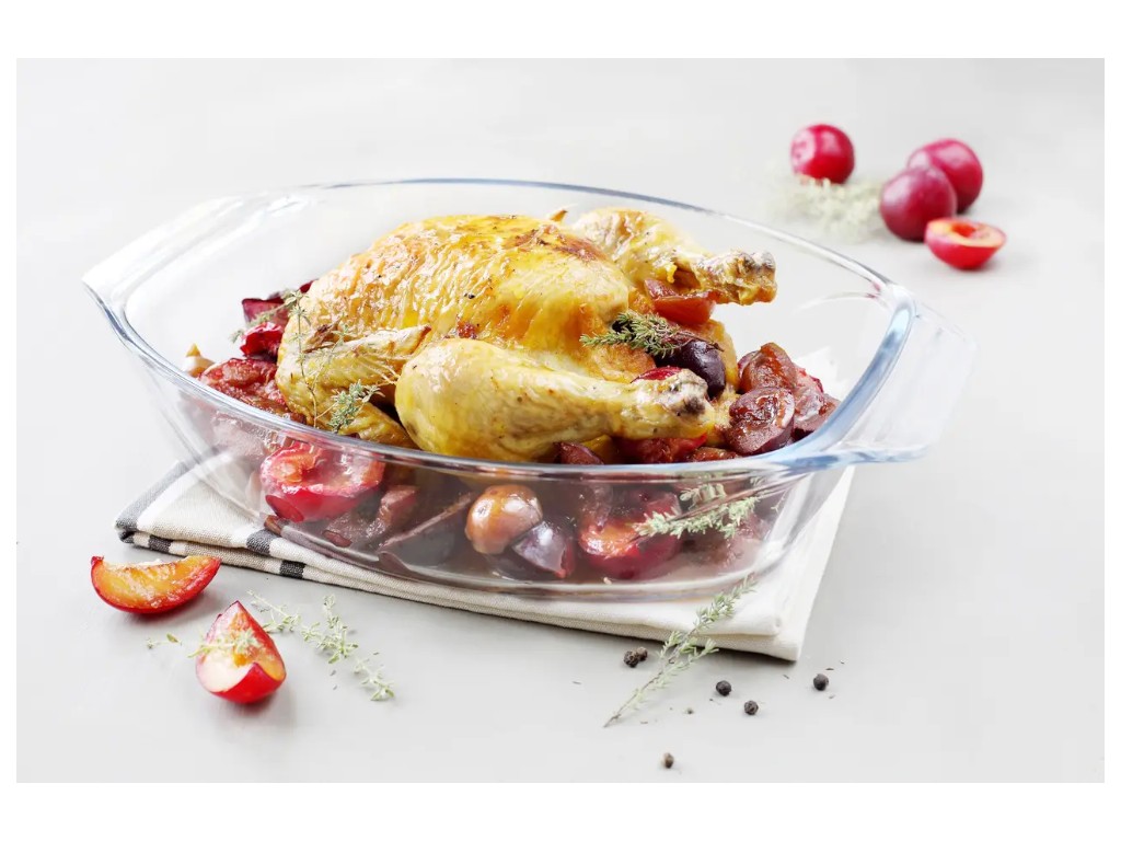 Форма для запікання Pyrex, овальна, 35×24×7 см, 3 л, боросилікатне скло