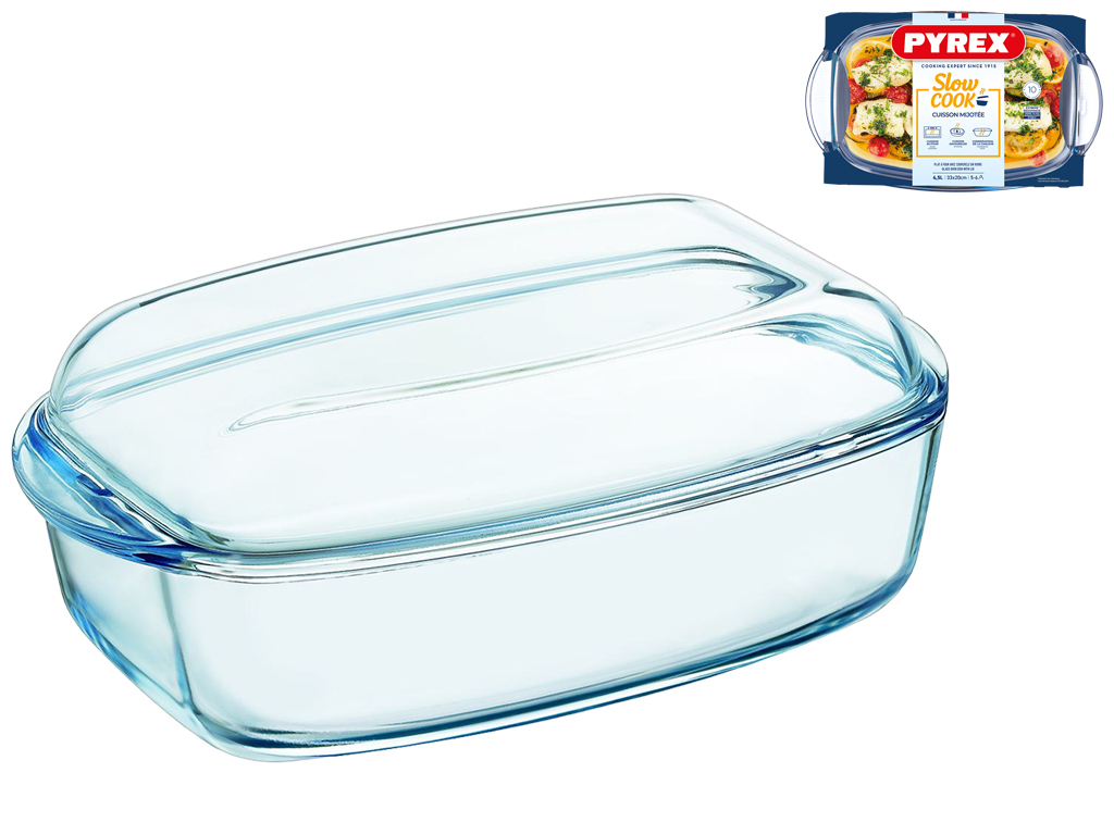 Кастрюля стеклянная Pyrex, прямоугольная, 4,5л, 3426470269667