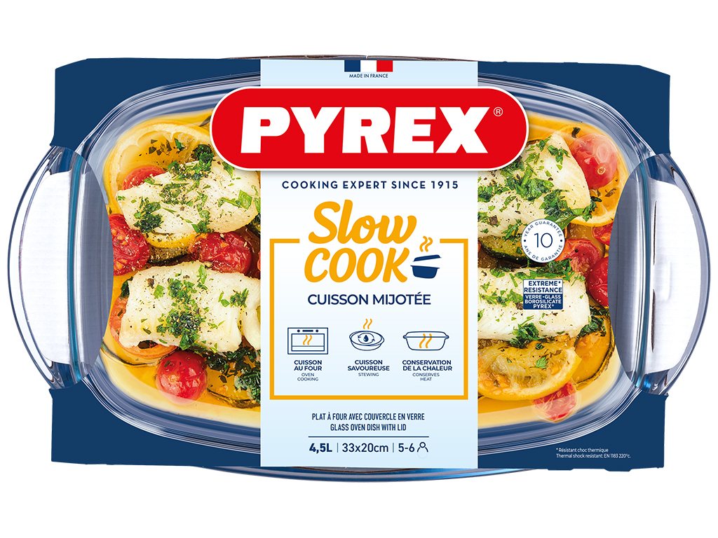 Кастрюля стеклянная Pyrex, прямоугольная, 4,5л, 3426470269667
