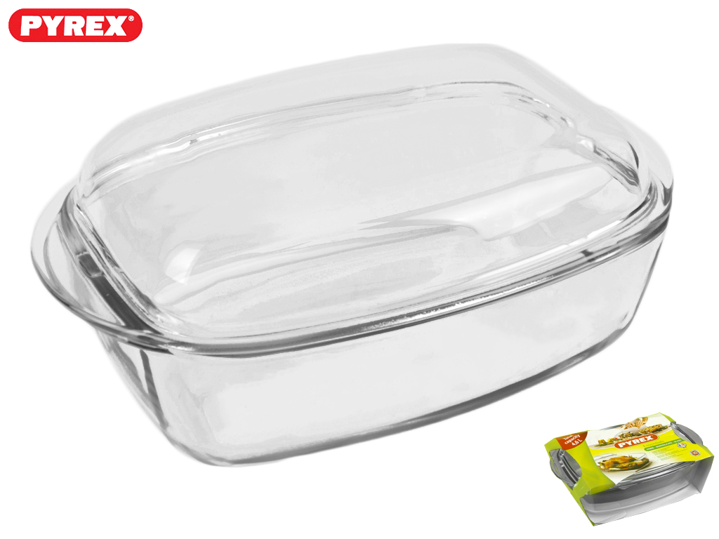 Кастрюля термостекло Pyrex "Essentials" прямоугольная 4.6 л 69667