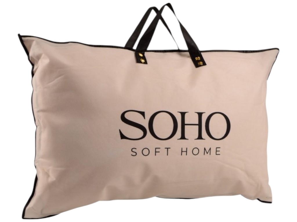 Подушка Soho Basic, антиалергенне волокно, чохол бавовна, 50×70см, колір білий