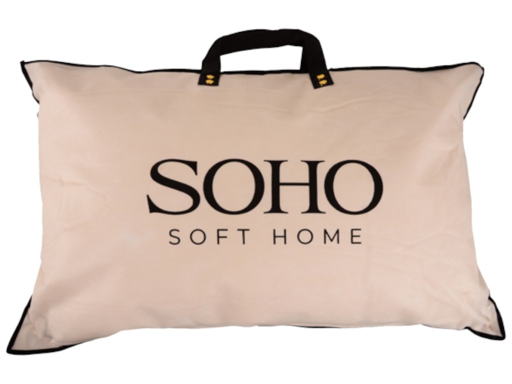 Подушка Soho Nice Sleep, антиалергенне волокно, чохол бавовна, 50×70см, колір білий