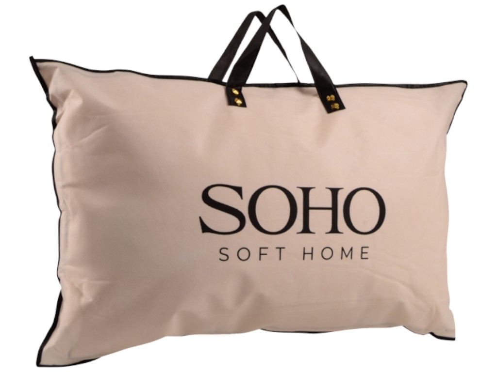 Подушка Soho Nice Sleep, антиалергенне волокно, чохол бавовна, 50×70см, колір білий