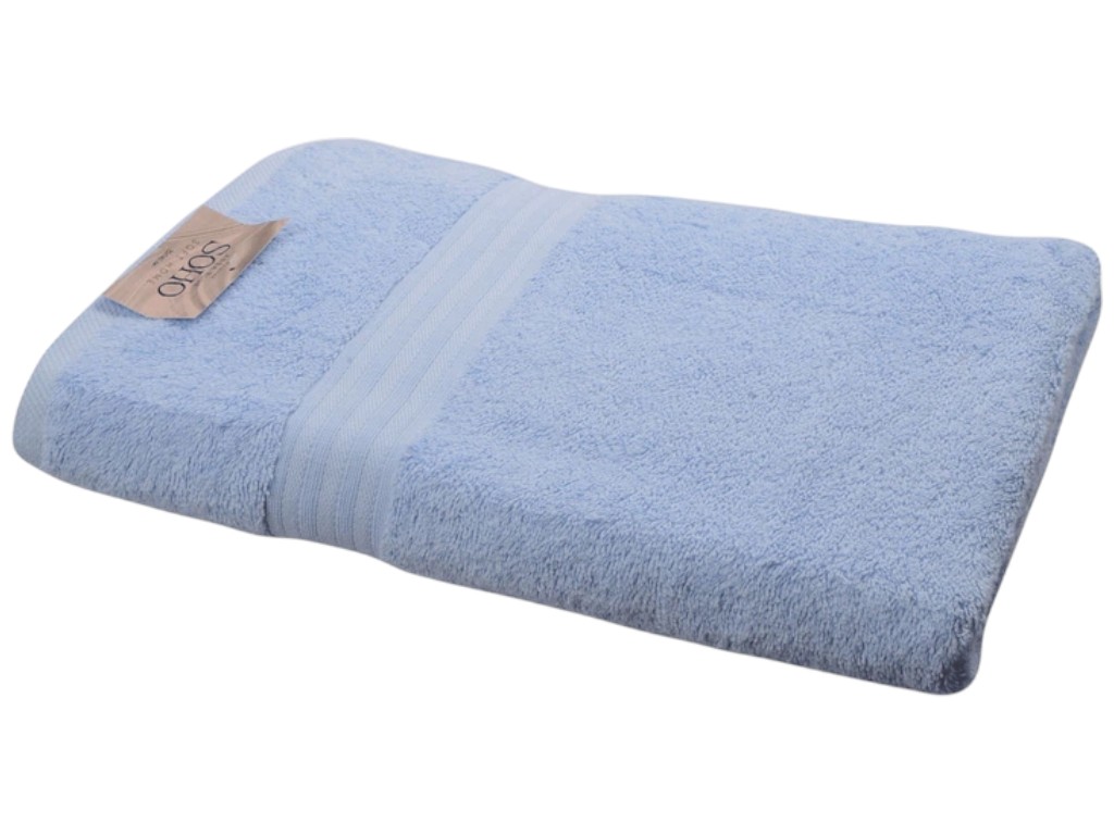 Набор полотенец Soho Abba Blue, хлопок, 50×90см, 70×140см, цвет голубой (цена за набор 2шт)