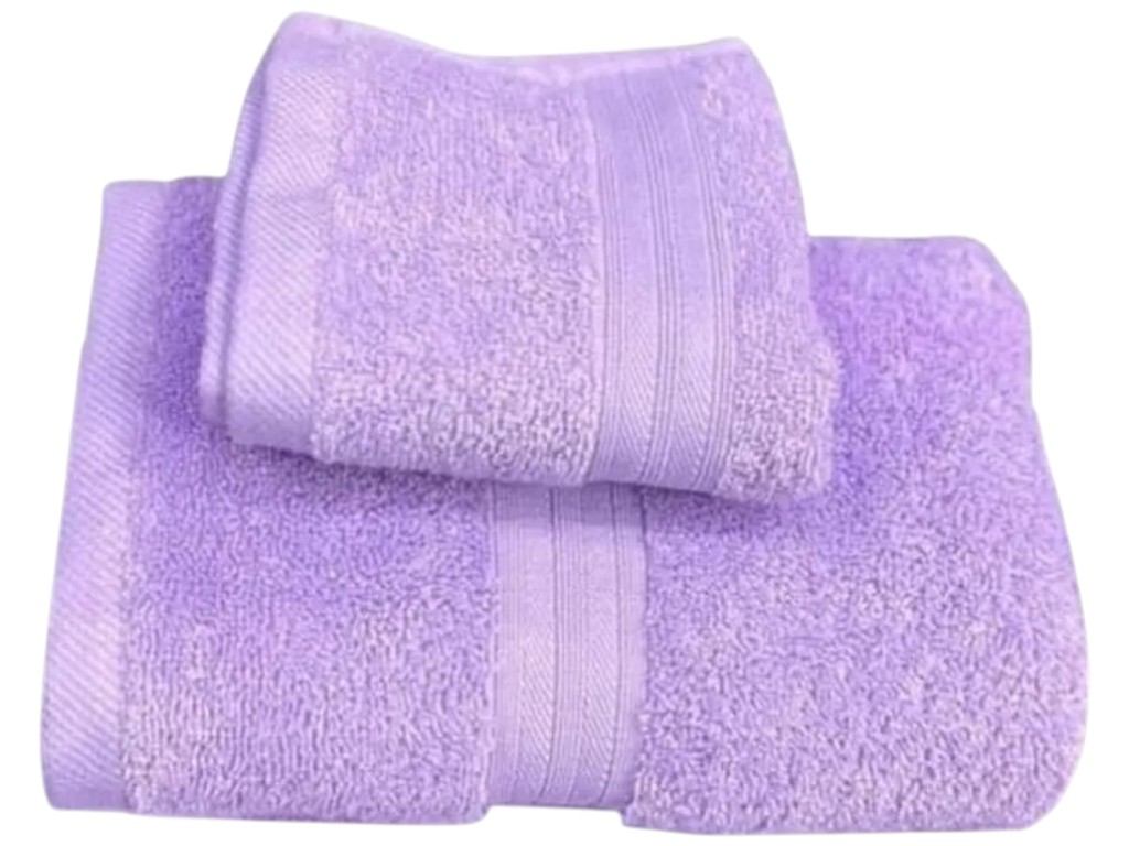 Набор полотенец Soho Abba Lilac, хлопок, 50×90см, 70×140см, цвет сиреневый (цена за набор 2шт)