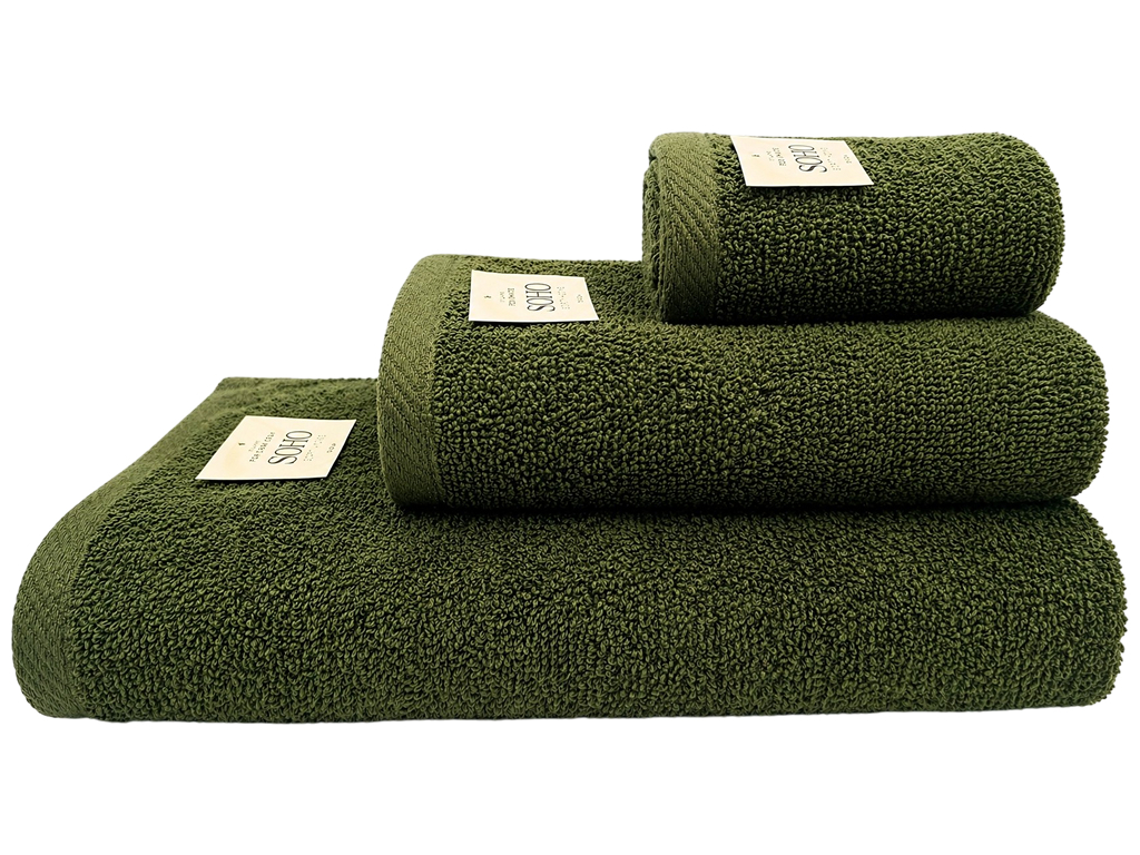 Рушник SOHO Basic Olive, бавовна 100%, 50×90см