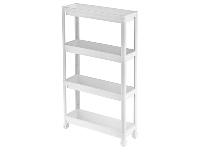 Этажерка Violet House 6014 Long Shelf White, 4-х ярусная, 54х18х91см, 8690070407155