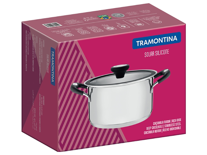 Кастрюля Tramontina Solar Silicone, 1,4л, 7891116129234
