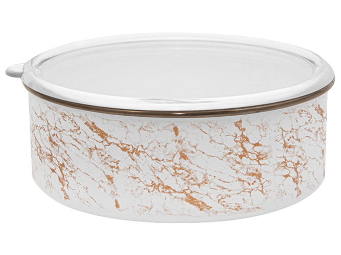 Контейнер Infinity Marble White, с крышкой, 14 см, 700 мл, 8690067851961