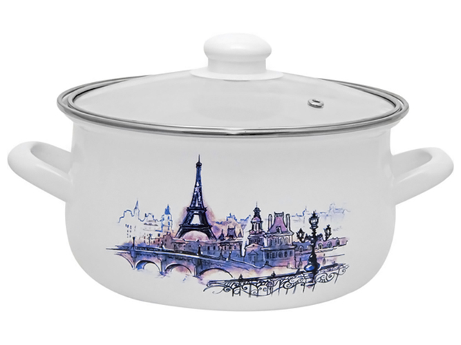 Каструля Infinity Paris зі скляною кришкою, 24см, 6л ,80787