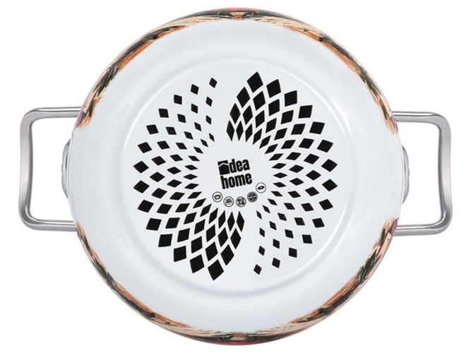 Каструля Idea Home, cкляна кришка, 20см, 3,7л, Olive Olio, 8690068329162
