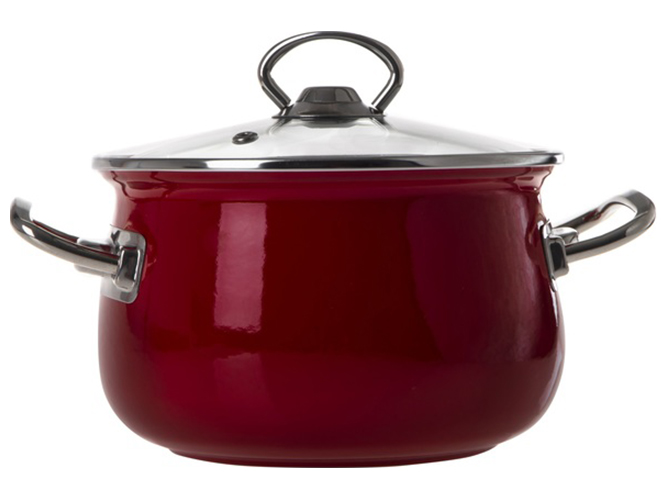 Кастрюля Infinity Red, с крышкой, 16см, 2,1л, 8690068737196