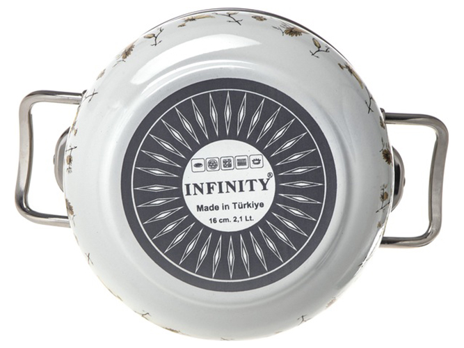 Кастрюля Infinity Bird, со стеклянной крышкой, 22см, 5л, 8690068737417