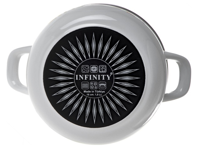 Кастрюля Infinity Olive, с крышкой, 22см, 4,8л, 8690068737561