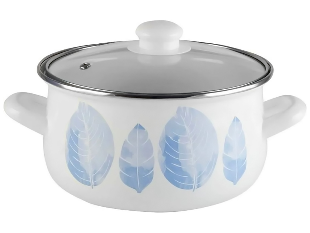 Кастрюля Infinity Feather SD-1620, со стеклянной крышкой, 14см, 1,4л, 37707