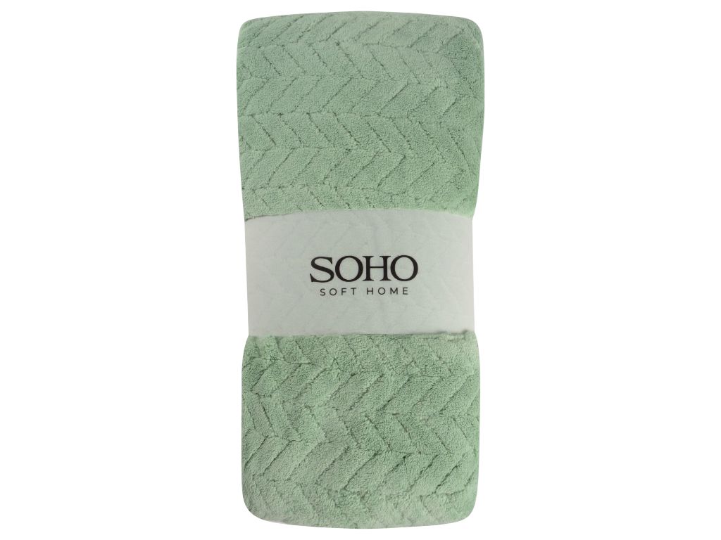 Рушник лазневий Soho, 70×140 см, мікрофібра, колір зелений